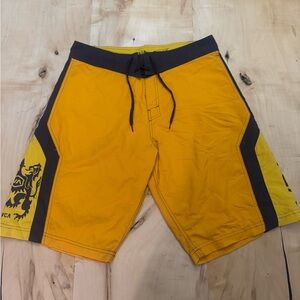 RVCA Yellow Board Shorts